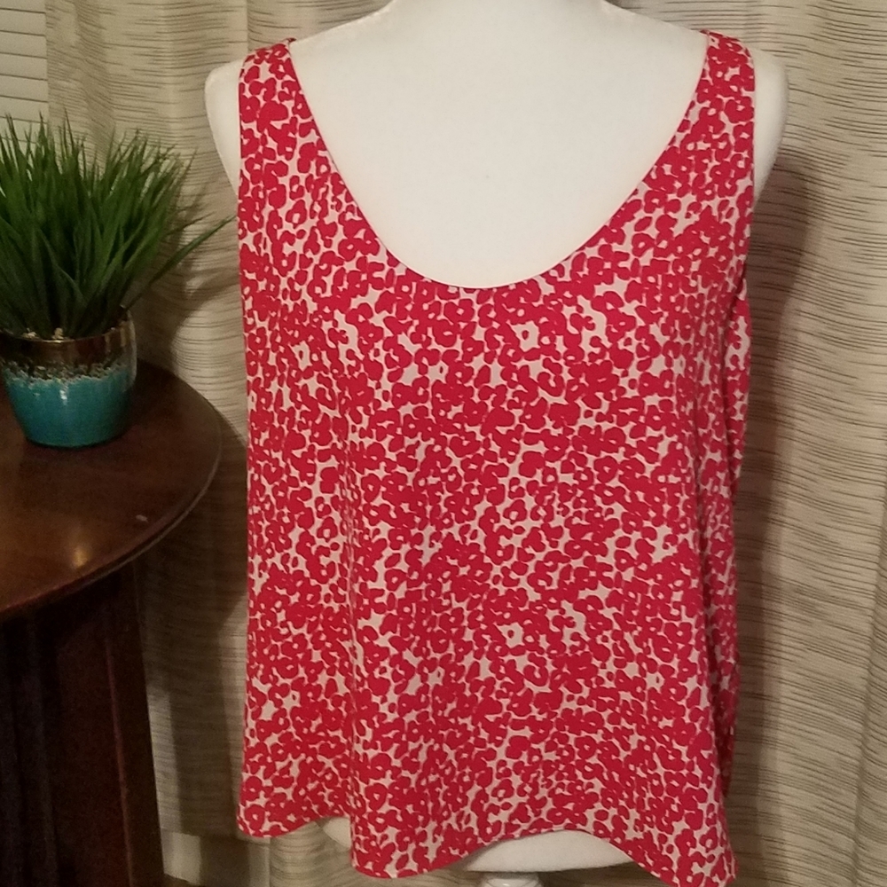 LOFT Petites Mottled Print Tank (A6)
